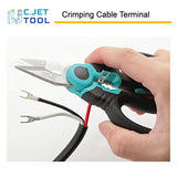 C.JET TOOL 6" Stainless Electrician Scissors Heavy Duty Professional for Aluminium Copper Soft Cable (Turquoise) C.JET TOOL