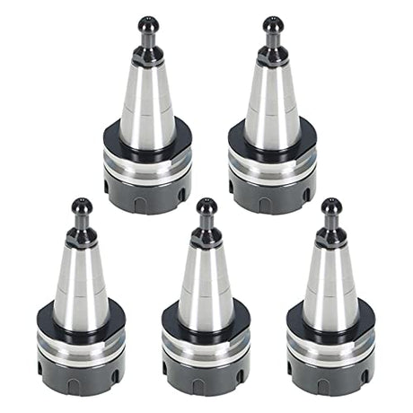 findmall 5Pcs ISO30 ER32-45L Chuck Tool Holder Balance Collet Chuck G2.5 30000RPM CNC Stainless Steel Tool Holder with Pull Stud Milling Lathe Fit findmall