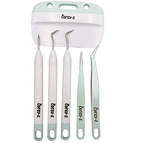 Craft Vinyl Weeding Kit,Precision Craft Vinyl Tools Set,Weeding Kits,for Cricut/Silhouette/Siser/Oracal 631 651 751 Vinyl corey-z