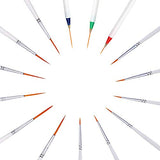 Afantti 15 Pcs Paintbrushes, Detail Fine Paint Brushes Micro Mini Tiny Artist Paintbrush Set | Ultra Fine Point Tip | for Miniature Acrylic Script Afantti