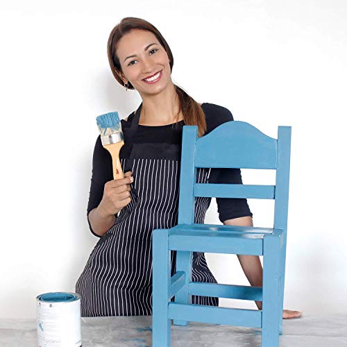 Chalk Wax Paint Brush 4PCs Set Including 3 Small Paint Brushes for Furniture Painting and 1 Large Chalk Brush, Bristle Paint Brushes Set Compatible MODERN ART SUPPLIES A PRODUCT OF SMARTVISION CO