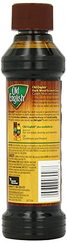 Old English 75144 Scratch Cover For Dark Woods, 8oz Bottle, Wood Polish Old English
