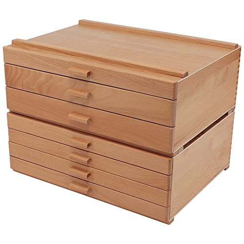 HG Art Concepts Artists Storage Chests - Premium Studio Organizer for Paint Tubes, Brushes, Pecils, Markers, & More! - 3 Drawer HG Art Concepts