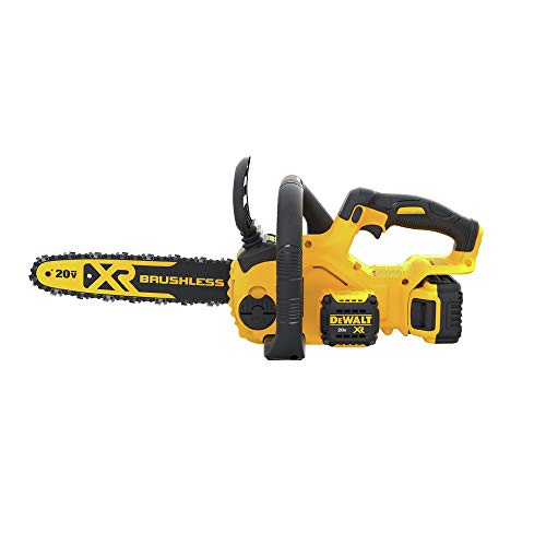 DEWALT 20V MAX* XR Chainsaw Kit, 5-Ah Battery, 12-Inch (DCCS620P1) DEWALT