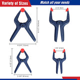 WORKPRO 8-Piece Clamp Set for Woodworking, 4-pack 4-1/2" Mini Bar Clamps and 4 Spring Clamps, Light-Duty Quick-Change Clamp/Spreader with 50 lbs Load WORKPRO