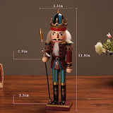 O-Toys Wooden Nutcracker Ornaments Christmas Decoration Figures Set Puppet Home Decor (12 Inch) O-Toys