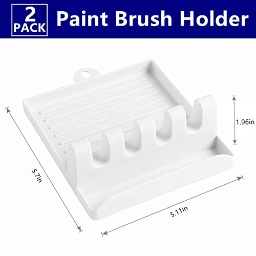MyArtscape Paint Brush Holder, Purple Case Organizer for 15 Long Handle Brushes - Art Storage for Acrylic, Oil & Watercolor Paintbrushes - Premium