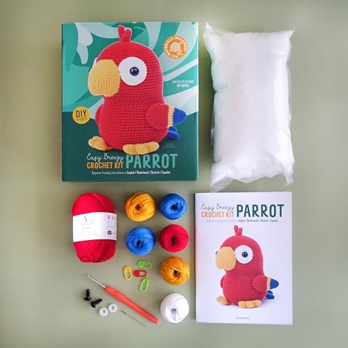 Easy Breezy Crochet Kit Parrot WoodArtSupply