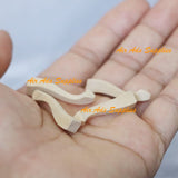 AirAds Dollhouse 1:12 Miniature Furniture Legs Chair Cabinet Table Stool Legs Unfinished Wood Air-Ads Supplies