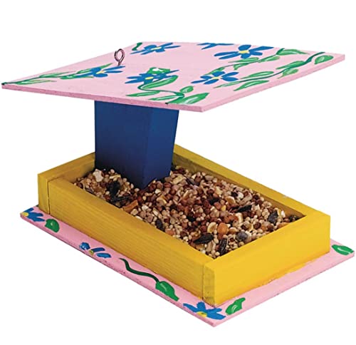 Unfinished Wood Bird Feeders, Unassembled (Pack of 12) S&S Worldwide