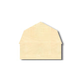 Unfinished Wood Barn Farm Shape - Craft - up to 24" DIY 5" / 1/4" 24 Hour Crafts