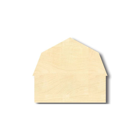 Unfinished Wood Barn Farm Shape - Craft - up to 24" DIY 5" / 1/4" 24 Hour Crafts