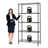 Wire Shelving Unit, 5 Shelf Metal Storage Rack NSF Certified Storage Rack 36" W x 14" D x 72" H 1250Lbs Capacity Garage Shelving Adjustable Heavy Dopinmin