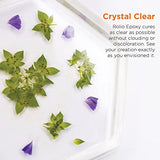 Epoxy Resin and Hardener 32 oz Kit, Crystal Clear, Glossy, UV Resistant, for DIY Art Crafts, Jewelry, Cast Coating Wood, Easy Cast Resin, Molds with Rolio