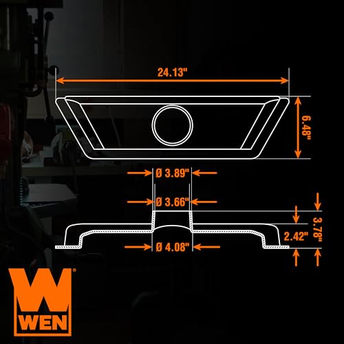 WEN 22-Inch Dust Hose Floor Sweep for Four-inch Dust Hoses (DCA015) - WoodArtSupply