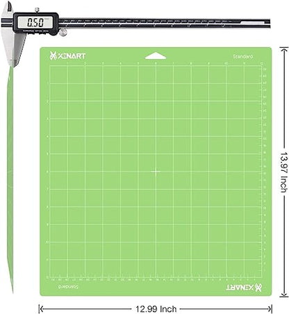 Xinart Cutting Mats for Cricut Maker 3/Explore 3/Maker/Air 2,12x12 inch 3 Mats Standard Sticky Grip Green Replacement Cut Mat for Cricut - WoodArtSupply