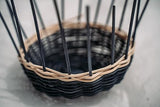 Appalachian Basketry Basket Making Kit Woven with Navy Blue and Natural Colored Reed WoodArtSupply