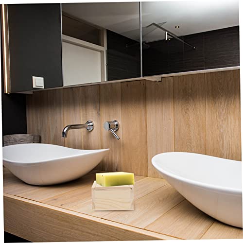 TEHAUX Jewelry Gift 2pcs Boxes Small Wooden Box Wooden Jewelry Box Wooden Gift Boxes Wood Decor Unfinished Shadow Box Gift Storage Box Creative TEHAUX