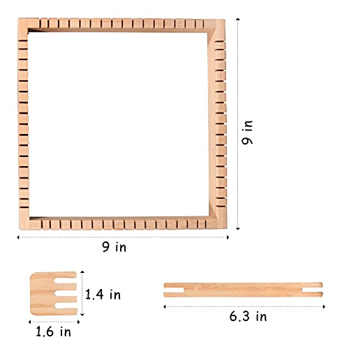 MinCHI257 Weaving Loom with Stand 24 H x 21 W (Approx.) Wooden  Multi-Craft Weaving Loom Arts & Crafts, Extra-Large Frame, Develops  Creativity and