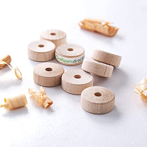 1-1/2" Flat Wooden Toy Wheel - Bag of 20
