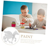 Tofficu 6pcs Animal Model Unicorn Painting Kit Animal DIY Painting Drawing Unicorn Toys Unicorn Embellishments Unfinished Unicorn Figurines Unicorn Tofficu