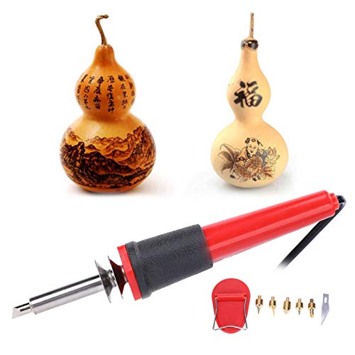 Fafeicy Wood-burning Tool, 40W Electric Soldering Iron Set, Wood Burning Pen, Carving Pyrography Tool, Iron and Engineering Plastic Material, for - WoodArtSupply