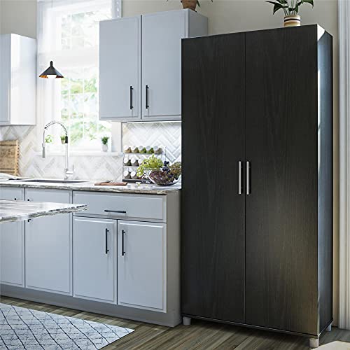 SystemBuild Evolution 36" Utility Storage Cabinet, Black Oak SystemBuild