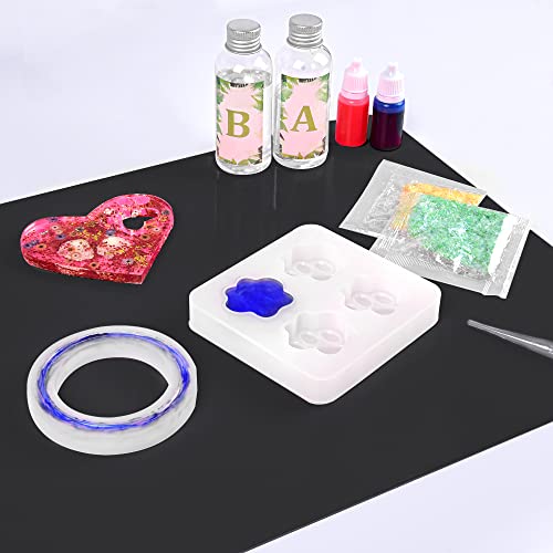 Silicone Mat, IKOCO 15.7x 11.8 Silicone Craft Mat for Playdough A3 Large  Art Mat Nonstick Silicone Sheet for Epoxy Resin Jewelry Casting