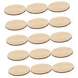 Operitacx 30 Pcs Round Bamboo Unfinished Round Chips Unfinished Wooden Cutouts Wood Slice Ornaments Unfinished Wooden Slices Blank Cds Kids Painting Operitacx