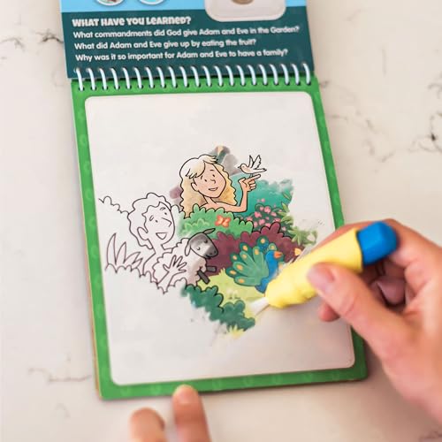 5 Multi-Color Aqua Brushes, Paint with Water Brush Set, Replacement Water Doodle Wow Pens by Kanga Toys for Drawing Books or Magic Mats, for Kids KangaToys