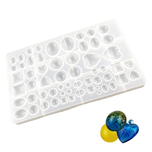 Silicone Resin Jewelry Casting Mold, Resin Jewelry Molds, for DIY Artcraft Project, Crafting, Gift Pendant, Pendant Earrings Making, Large Tenalleys