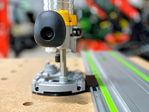 ToolCurve Guide Rail Adapter Compatible with Dewalt Trim Plunge Router ToolCurve