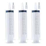 3 Pcs 150ml Large Syringes, Sterile and Individual Sealed, Easy to Use and Clean, Plastic Garden Syringe for Liquid, lip Gloss, Paint, Epoxy Resin, A AKRAF