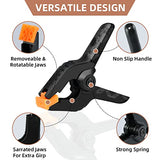 16 Pack Spring Clamps - 3.5 Inch Small Clamps for Backdrop Stand, Heavy Duty Clamps, Plastic Clips for Crafts and Backdrop Clips Clamps - Backdrop DUIJINYU