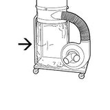 JET 20-Inch Clear Plastic Collection Bags (709563) Jet