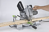 Genesis GMS1015LC 15-Amp 10-Inch Compound Miter Saw with Laser Guide and 9 Positive Miter Stops , Gray Genesis