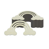 Creaides Rainbow Wood DIY Crafts Cutout Rainbow Shaped Wooden Ornaments Unfinished Wood Slices Embellishments for Wedding Birthday Christmas Party Creaides