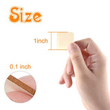 Coopay 600 Pieces Unfinished Wooden Square Blank Natural Wood Slices Wooden Cutout Tiles for DIY Crafts, Painting, Wedding, and Home Decoration, 1 Coopay