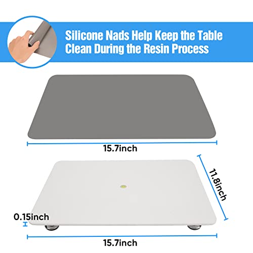 Leveling Table for Resin Epoxy Resin Table Self Leveling Board with  Silicone Mat