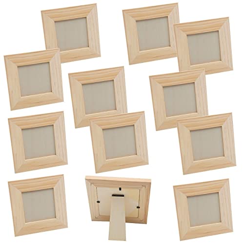 Unfinished Small Wooden Frames (Pack of 12) S&S Worldwide