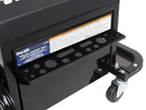 Pro-Lift Mechanic Roller Seat with Tool Box - 3-Drawer Rolling Tool Chest Stool with Padded Seat Cushion for Garage Creeper – 400 Lbs Capacity Pro-LifT