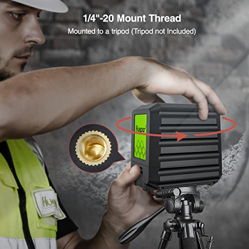 Huepar Laser Level, Self-Leveling Laser Level with Red Beam Cross Line Laser-Vertical and Horizontal Line, 66ft Alignment Laser Tool for Picture Huepar