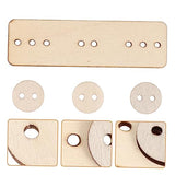 CORHAD 5 Sets Doodle Puzzle Wood Chips Kids Educational Toys Interactive Toys DIY Wooden Chips Graffiti Wooden Chips Wood Decor Toy for Kids Fine CORHAD