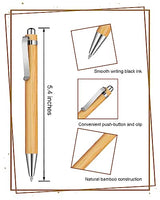 lyforx Bamboo Pens Bulk Wooden Bamboo Pens Engraving Wooden Ballpoint Pen Customizable Gift Pen Bulk 50pcs lyforx
