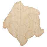Summer Man in Swimsuit Floating Unfinished Wood Shape Piece Cutout for DIY Craft Projects - 1/4 Inch Thick - 6.25 Inch Size Sniggle Sloth