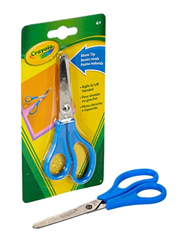 Crayola Scissors (Single Pack), 7" Blunt Tip Scissors For Kids, Back To School Supplies, Kids Arts & Crafts, Colors May Vary Crayola