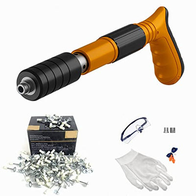Manual Mini Steel Nail Gun 3 Gears Power Adjustable Wall Nail Guns for Ceiling/Wire Hider/Fixture Install Nail Shooting Machine Fastener Tools with