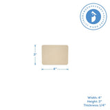 Wood Rectangle Plaque 4 x 3-inch, 1/4-inch Thick, Pack of 10 Small Rounded Edged Unfinished Wooden Cutouts to Paint, by Woodpeckers Woodpeckers