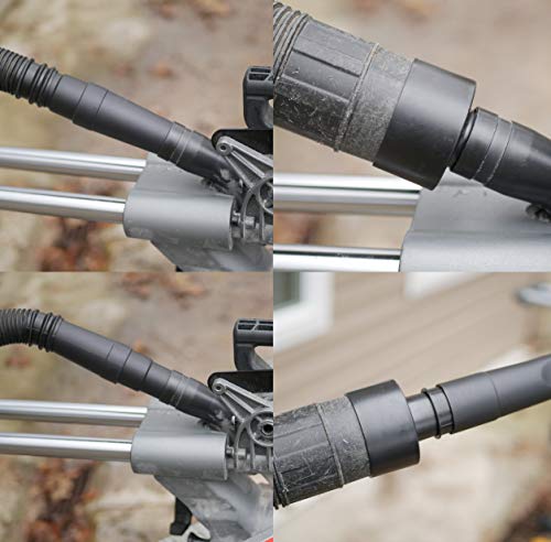 Dust Collection Fittings Shop Vac Hose Adapter Compatible With Dewalt, Ryobi, Craftsman, Rigid, Metabo Power Tools Dust Ports For Connecting To 2 1/2 Mountain Trades