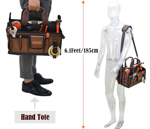 20Pockets Tool tote, Electrician tool bag, HVAC tool bag, Tech tool bag, Open top tool bag, Electrician bag, HVAC bag, Electrical tool bag, Open tool WELKINLAND